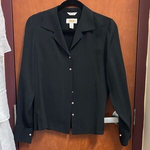 Talbots Black Blouse